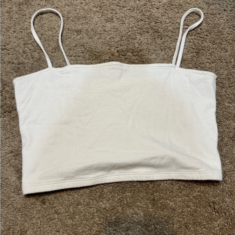 White crop top